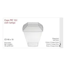 Copo Mousse, Sobremesa 150ml C/tampa 50un Plastilania Cor Transparente Foto mini  3