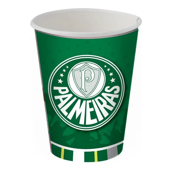 Copo Papel 200ml Palmeiras Festcolor - 8 Unid Foto 1