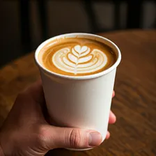 Copo Papel 210ml Para Cafe Descartavel Branco 100 Copos Foto mini 2