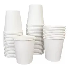 Copo Papel 210ml Para Cafe Descartavel Branco 100 Copos Foto mini 3