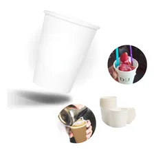 Copo Papel Biodegradável Térmico Água Suco 200ml 100 Unid Cor Branco Foto mini 1