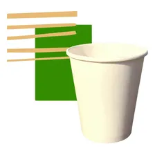 Copo Papel Branco 270ml Biodegradável Térmico - 1.000un Foto mini 1
