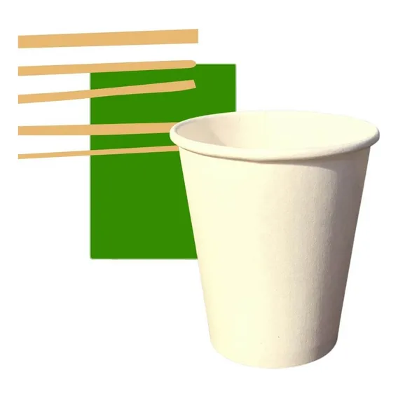 Copo Papel Branco 270ml Biodegradável Térmico - 1.000un Foto 1