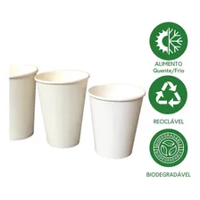 Copo Papel Branco 300/350ml - Cx 100 Unidades Biodegradável Foto mini 2