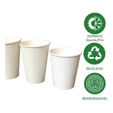Copo Papel Branco 400ml 100% Biodegradável - Cx 600 Und Foto mini  3