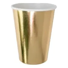 Copo Papel Liso Dourado Foto mini 1