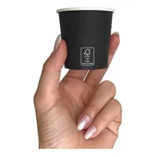 Copo Papel Preto 110ml - Caixa 500 Unidades Biodegradável Foto mini 2