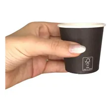 Copo Papel Preto 110ml - Caixa 500 Unidades Biodegradável Foto mini 1