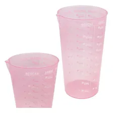 Copo Plastico Medidor Dosador Receitas Graduado 500 Cor Rosa Foto mini 3