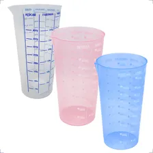 Copo Plastico Medidor Dosador Receitas Graduado 500 Cor Rosa Foto mini 4