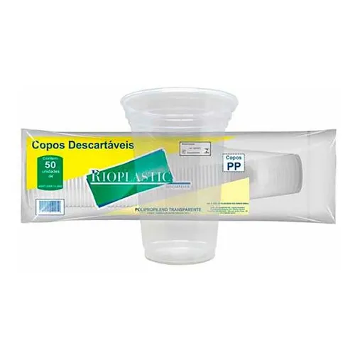 Copo Plástico Transparente 550ml 50und Foto 1
