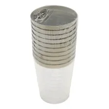 Copo Premium Luxo Borda Prata 200 10 Unidades Foto mini 2