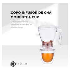 Copo Preparador Infusor De Chá Momentea Cup Moncloa 530ml Cor Transparente Foto mini 2