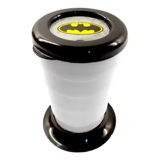 Copo Retrátil Com Tampa Do Batman 330ml Foto 1