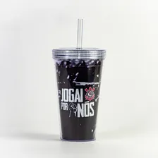 Copo Sude copo canudo Copo Canudo corinthians de 550mL cor pretopor unidad Foto mini 1