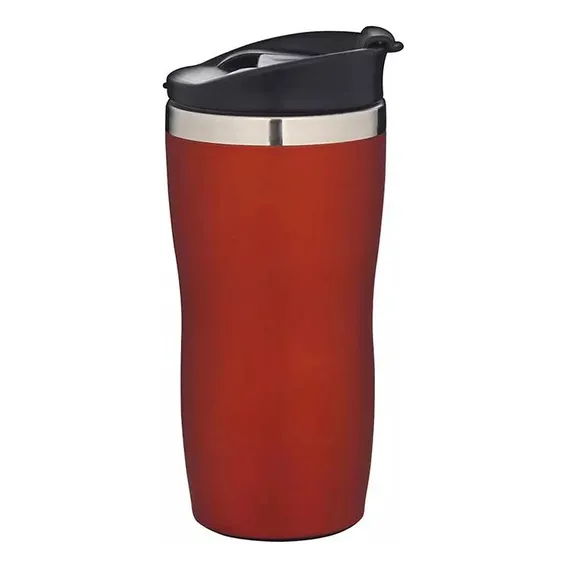 Copo Térmico Academia Fitness Aço Inox 450ml Vermelho Mor Foto 1