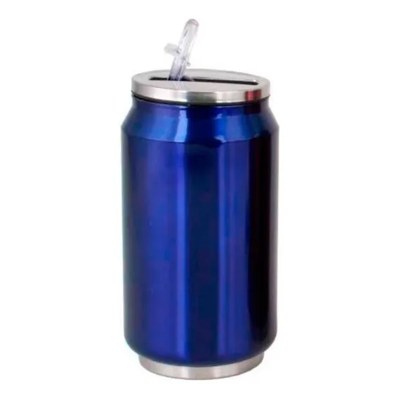 Copo Térmico Azul Em Aço Inox Com Tampa E Bico 250ml Foto 1