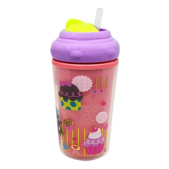 Copo Térmico Com Canudo Silicone 24m+ Multikids Baby - Bb034 Foto 1