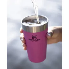 Copo térmico de cerveja Stanley 473ml cor rosa Foto mini 4
