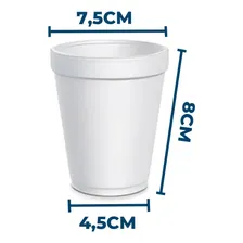 Copo Térmico Descartável Isopor Café 180ml Com 1000 Unidades Foto mini 1