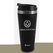 Copo Térmico Emborrachado Arquitetura Presente Arquiteto Cor Preto Foto mini  2
