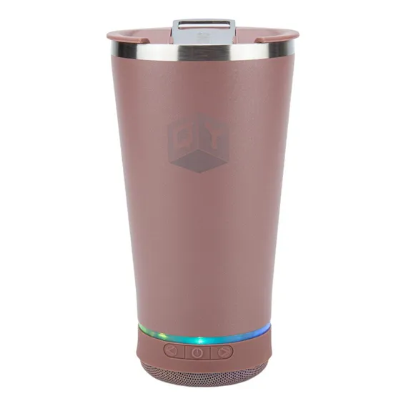 Copo térmico QY Weng Copo Térmico Musicai cor bege 420mL Foto 1