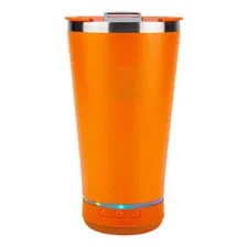 Copo térmico QY Weng Copo Térmico Musicai cor laranja 420mL Foto mini 1
