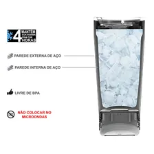 Copo térmico QY Weng Copo Térmico Musicai cor laranja 420mL Foto mini 4