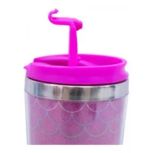 Copo Térmico Rosa Sereia 450ml - Projeto Kiwi Foto mini 2