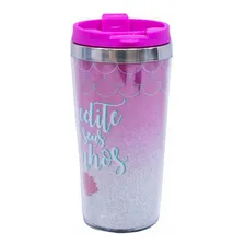 Copo Térmico Rosa Sereia 450ml - Projeto Kiwi Foto mini 4