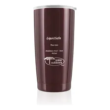 Copo Térmico Tumbler - Liquidsafe 460ml Cor Marrom Liso Foto  mini 1