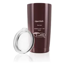 Copo Térmico Tumbler - Liquidsafe 460ml Cor Marrom Liso Foto mini  2