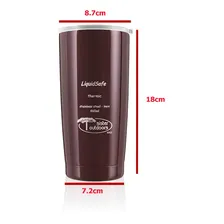Copo Térmico Tumbler - Liquidsafe 460ml Cor Marrom Liso Foto mini 4