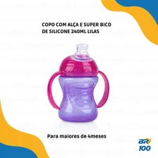 Copo Transição Alça Bico Silicone Antivazamento 240ml Foto mini  2