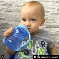 Copo Treinamento Lolly Clean Bico De Silicone Com Alça Foto mini 3