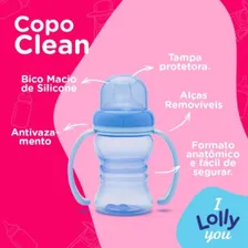 Copo Treinamento Lolly Clean Bico De Silicone Com Alça Foto mini 2