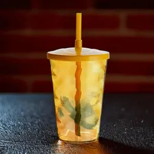 Copos De Acrílico Com Canudo E Tampa 700ml 6pcs Copo Twister Cor Transparente Foto mini  2
