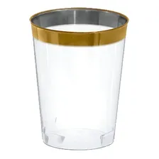 Copos Descartáveis De Luxo Gold 4 Unidades Foto mini 1