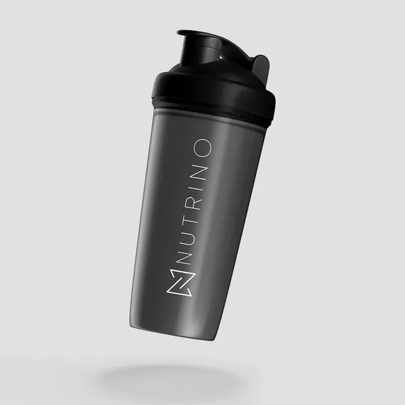 Coqueteleira Academia - Com Filtro + Cor Preta Alto Brilho 600ml Com Escala Shakeira Suplemento Whey Protein Creatina Pré Treino Musculação Perda Peso Ganho Massa Nutrino Foto 1