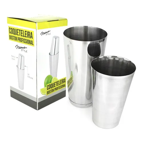 Coqueteleira Boston Inox 28oz Com Peso E 18oz Sem Peso Foto 1