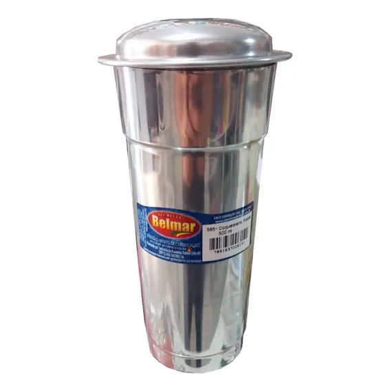 Coqueteleira De Alumínio Profissional Grande 500ml Belmar Foto 1