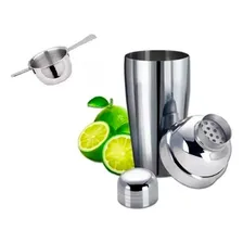 Coqueteleira Inox 500ml + Dosador De Wisky Inox Para Drinks Foto mini 1