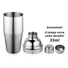 Coqueteleira Inox 500ml Profissional Drinks Barman + Socador Foto mini  2