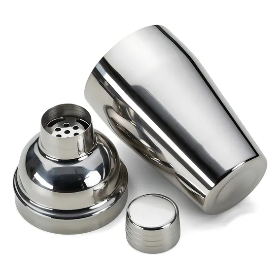 Coqueteleira Inox Com Socador Aço Inox Kit Bartender Cor Prateado Foto 1