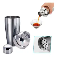 Coqueteleira Inox Kit Completo P Bebida Vodka Tequila Whisky Cor Cinza Foto mini 2