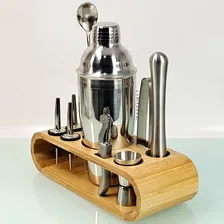 Coqueteleira Inox Kit Completo P Bebida Vodka Tequila Whisky Cor Cinza Foto mini 4