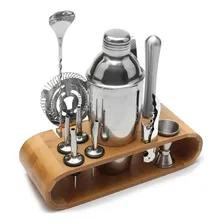 Coqueteleira Inox Kit Completo P Bebida Vodka Tequila Whisky Cor Cinza Foto mini 1
