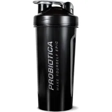 Coqueteleira Preta - Probi贸tica - 600ml Foto mini 1