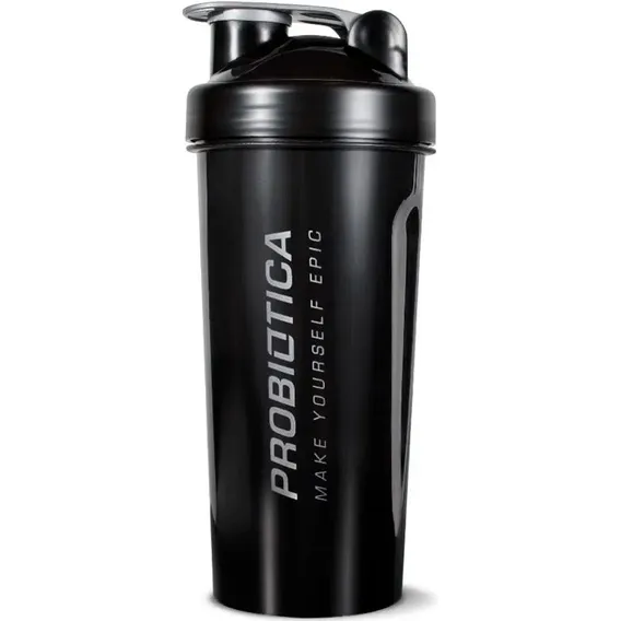 Coqueteleira Preta - Probi贸tica - 600ml Foto 1