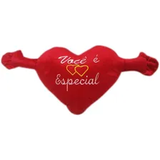 Coração De Pelucia Grande Vermelho Você É Especial - 72 Cm Foto  mini 1